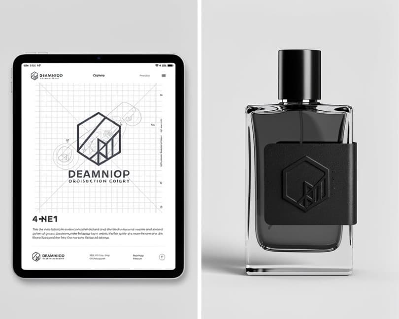 Northre Logo Design Blueprint Construction Showcase